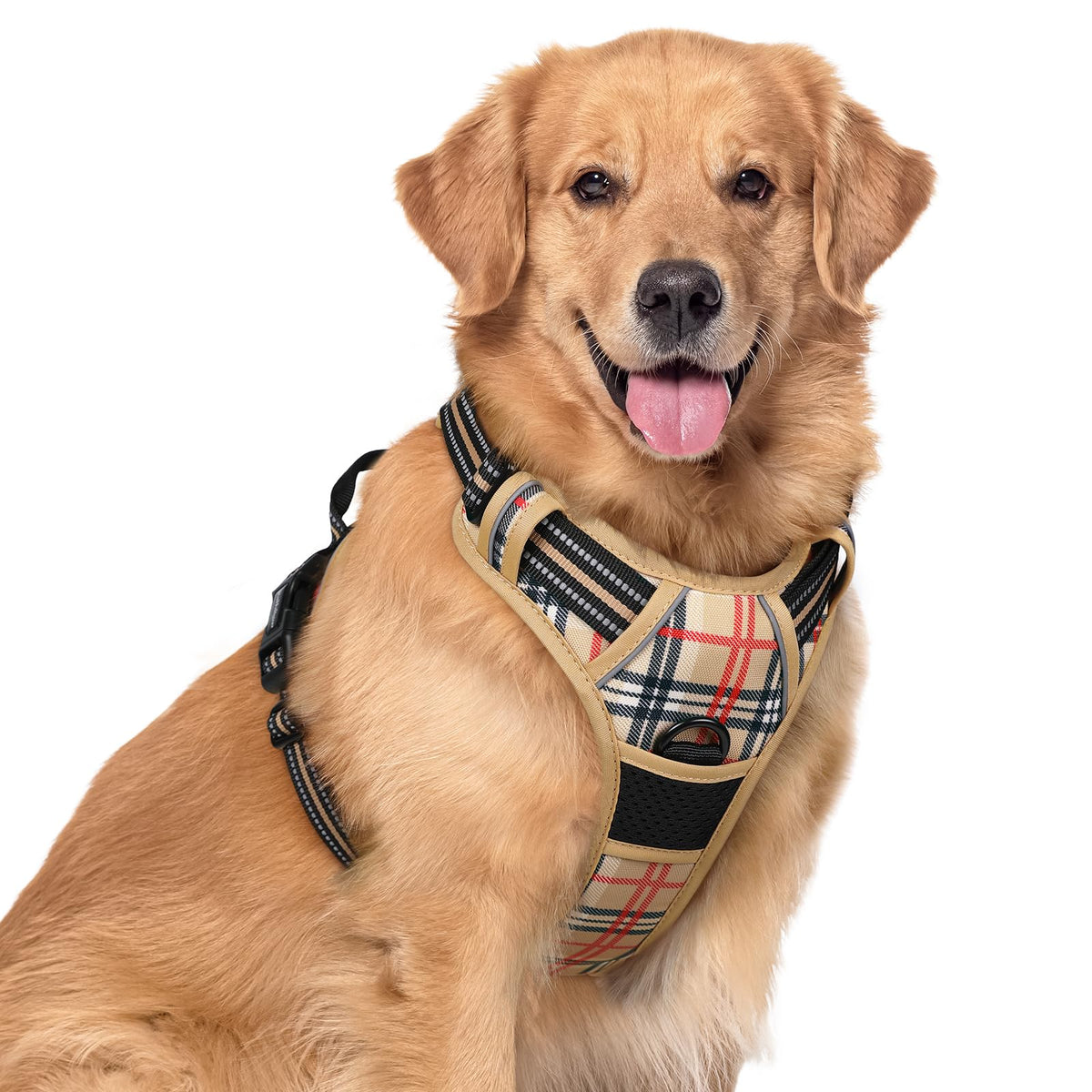 rabbitgoo Dog Harness, No Pull for Large Dogs with 2 Leash Clips, Pet Vest