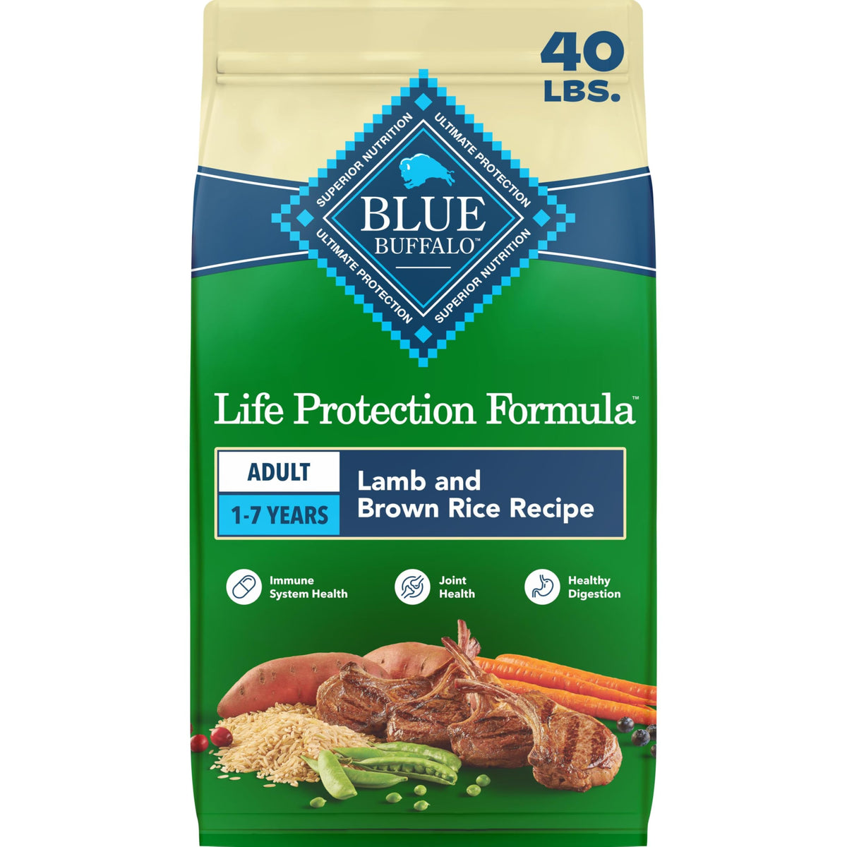 Blue Buffalo Life Protection Formula Chicken Adult Dry Dog Food, 30 lb