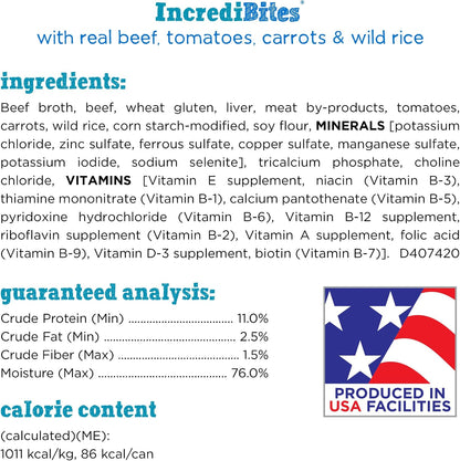 Purina Beneful IncrediBites Wet Dog Food Variety Pack, (2x12) 3 oz