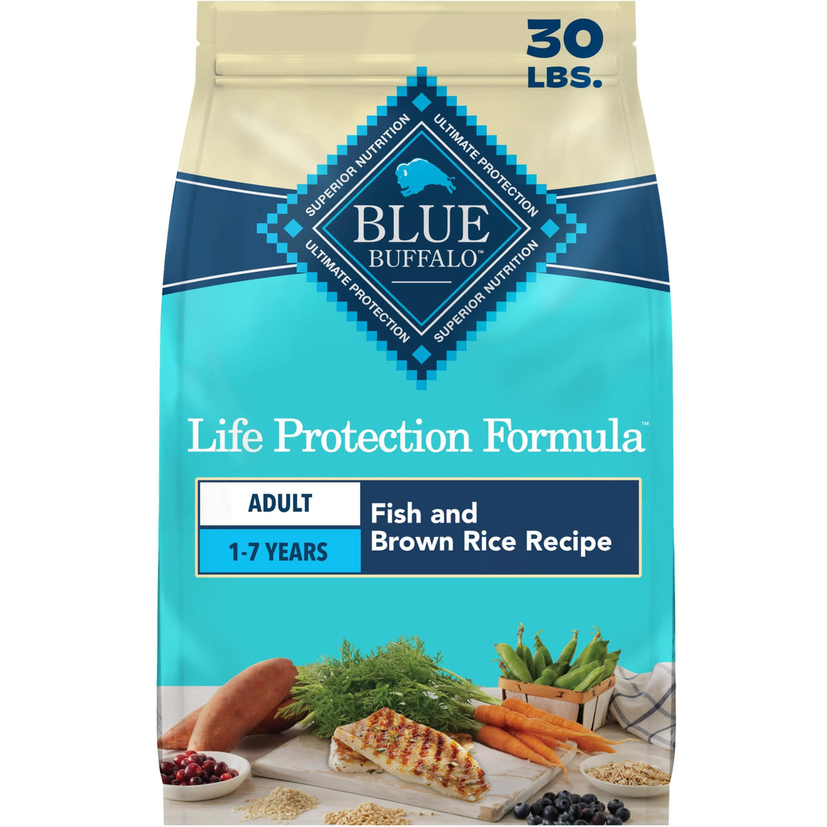 Blue Buffalo Life Protection Formula Chicken Adult Dry Dog Food, 30 lb