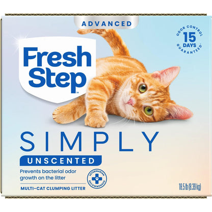Fresh Step Advanced Odor Shield Clumping Cat Litter with Gain, 18.5 lb, 2Pk