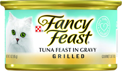 Purina Fancy Feast Gravy Lovers Wet Cat Food, 3 oz Cans, 30-Pack