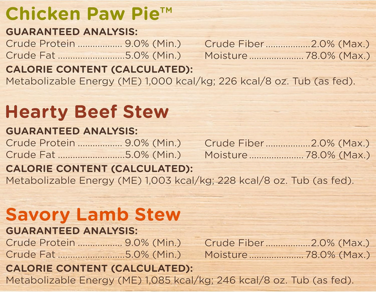 Nutrish Hearty Beef Stew Wet Dog Food, 8 oz. Tub (Pack of 8) (Rachael Ray)