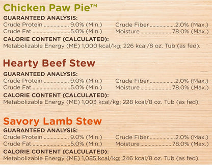 Nutrish Hearty Beef Stew Wet Dog Food, 8 oz. Tub (Pack of 8) (Rachael Ray)