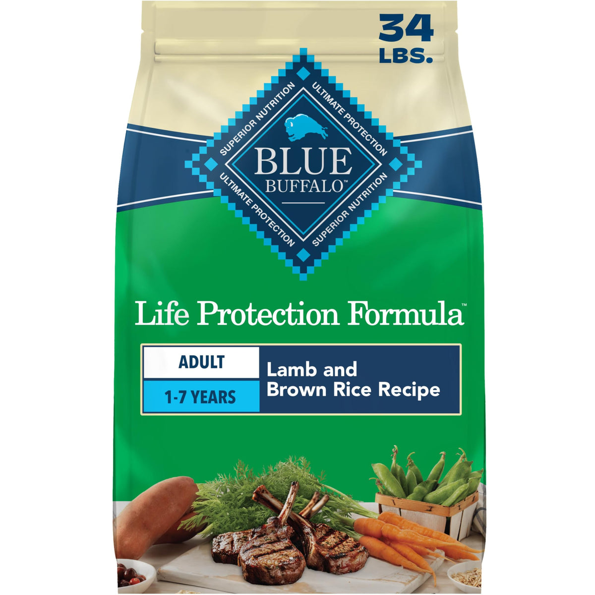 Blue Buffalo Life Protection Formula Chicken Adult Dry Dog Food, 30 lb
