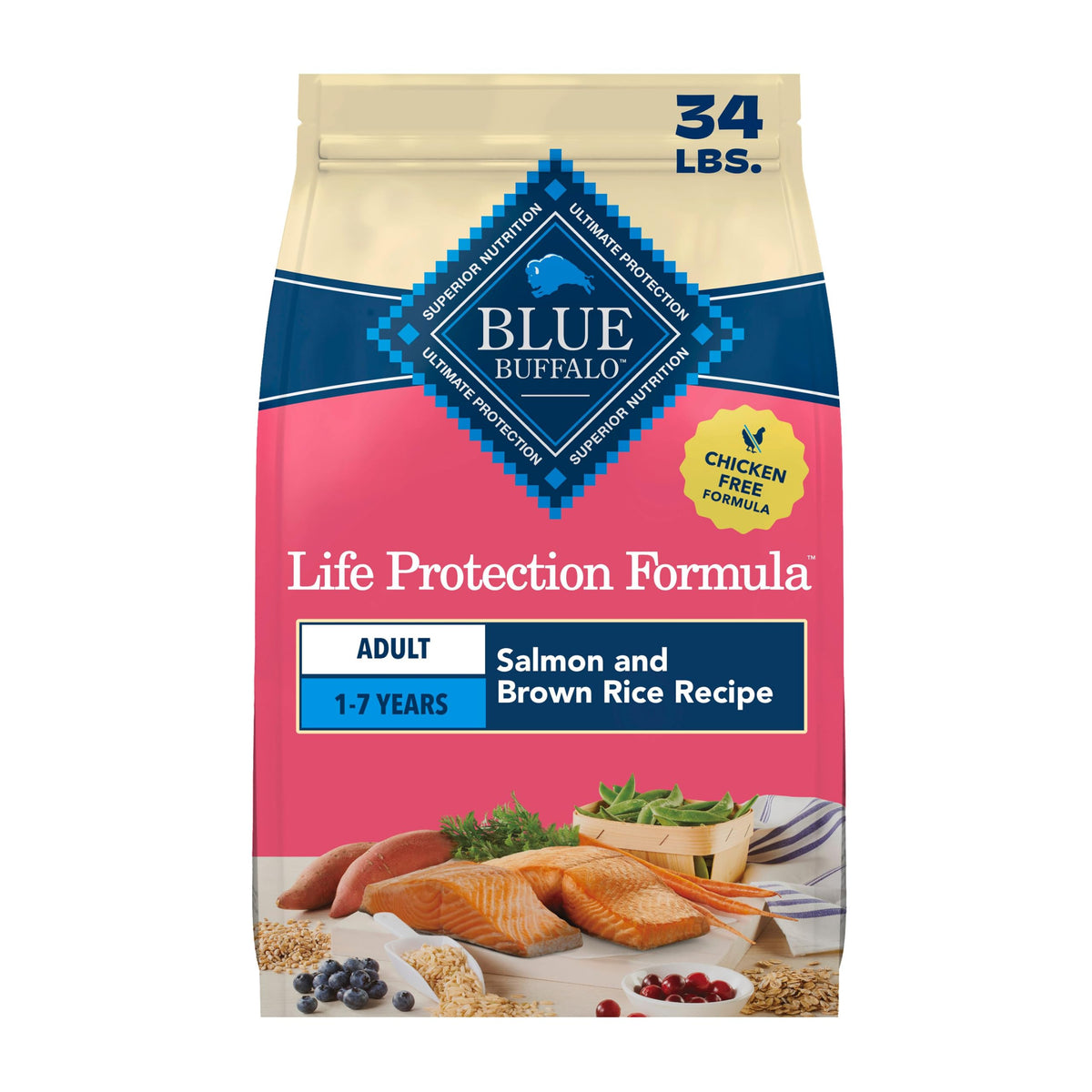Blue Buffalo Life Protection Formula Chicken Adult Dry Dog Food, 30 lb