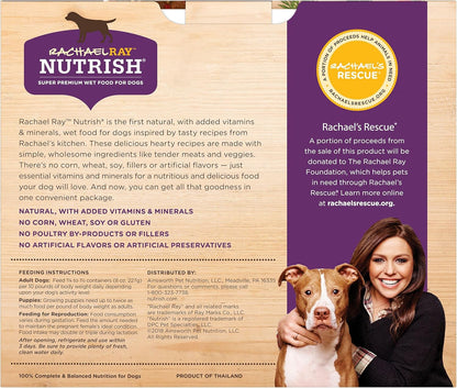 Nutrish Hearty Beef Stew Wet Dog Food, 8 oz. Tub (Pack of 8) (Rachael Ray)