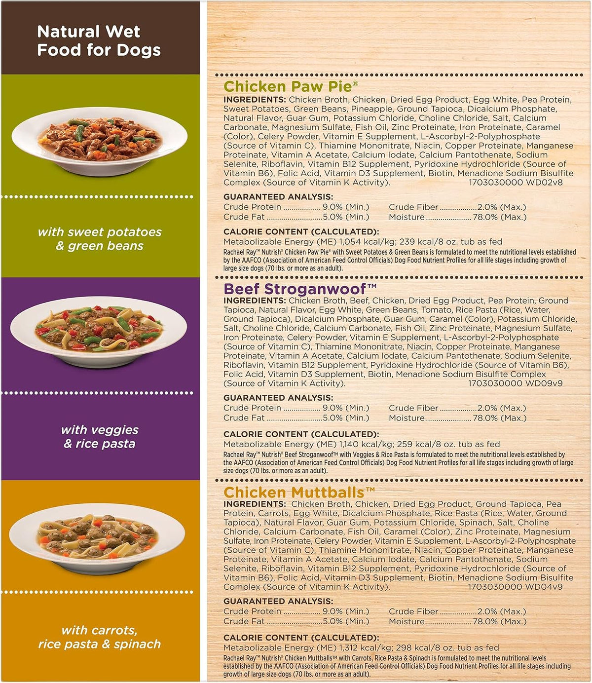 Nutrish Hearty Beef Stew Wet Dog Food, 8 oz. Tub (Pack of 8) (Rachael Ray)