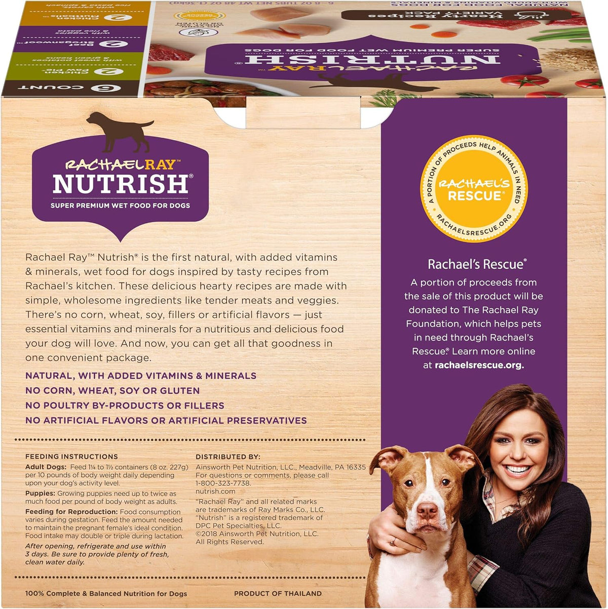 Nutrish Hearty Beef Stew Wet Dog Food, 8 oz. Tub (Pack of 8) (Rachael Ray)
