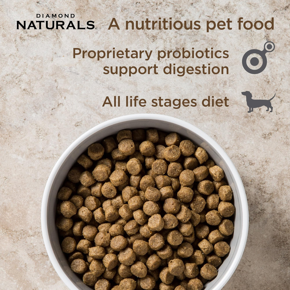 Diamond Naturals Adult Dry Dog Food, Lamb Meal & Rice, 40lb