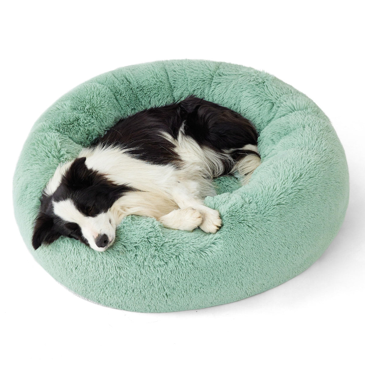 Bedsure Calming Small Medium Dog Bed Donut Washable Puppy Bed,27ins Camel