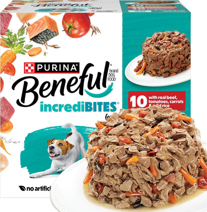 Purina Beneful IncrediBites Wet Dog Food Variety Pack, (2x12) 3 oz