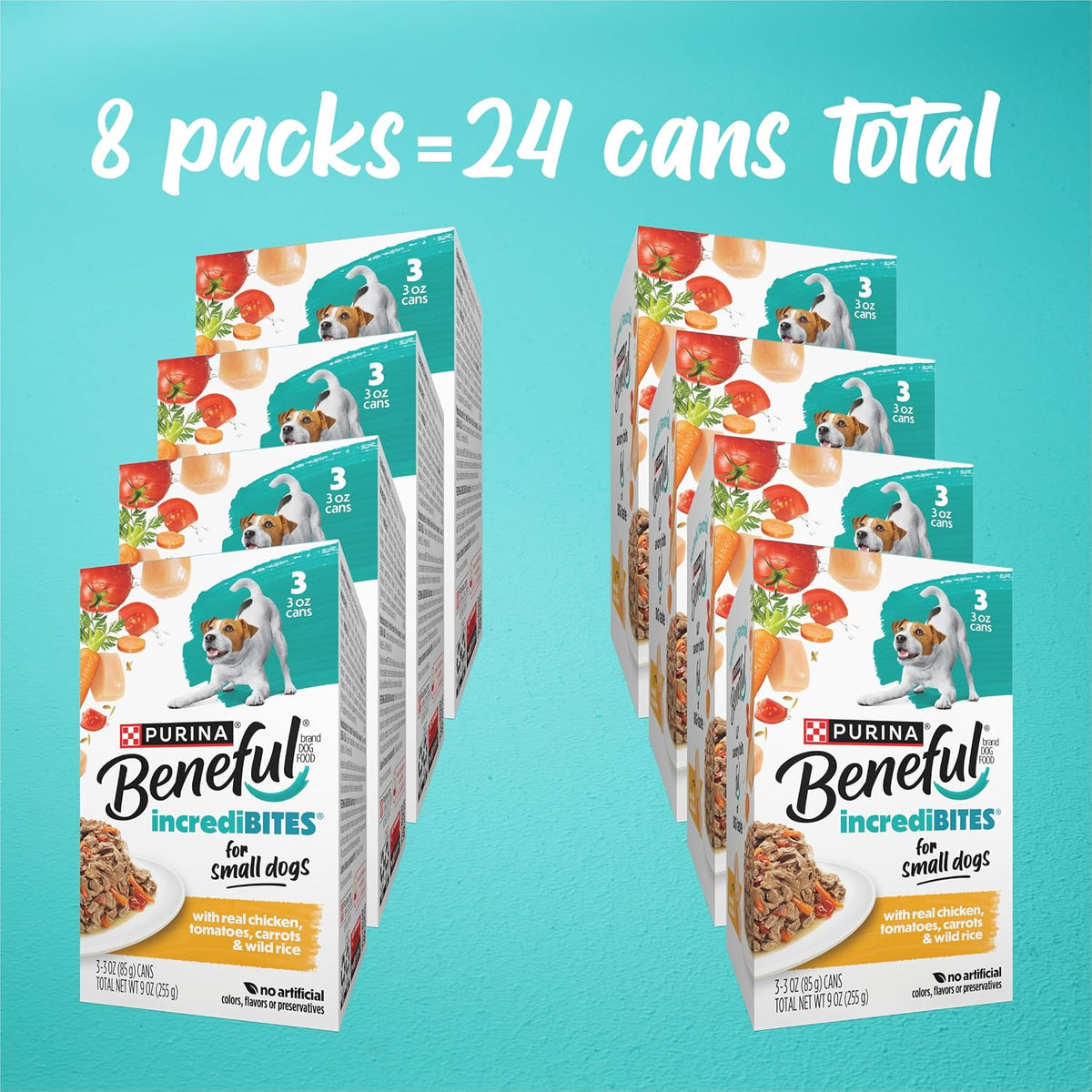 Purina Beneful IncrediBites Wet Dog Food Variety Pack, (2x12) 3 oz