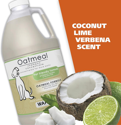 Wahl USA Dry Skin & Itch Relief Pet Shampoo for Dogs – Oatmeal Formula with Coconut Lime Verbena Scent & Pet Friendly Formula, 24 Oz - Model 820004A