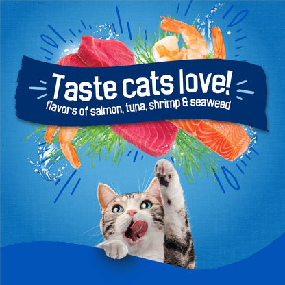 Friskies Purina Seafood Sensations Dry Cat Food, 22 lb Bag