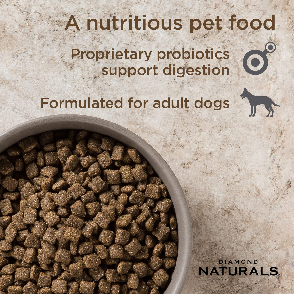 Diamond Naturals Adult Dry Dog Food, Lamb Meal & Rice, 40lb