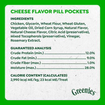 Greenies Pill Pockets Large Size Dog Treats, Peanut Butter, 15.8 oz