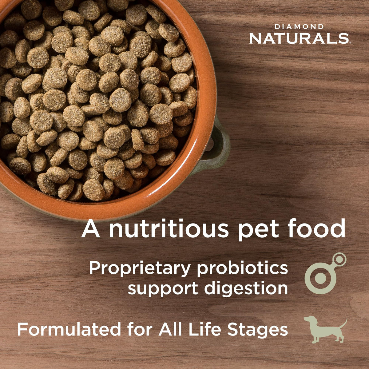 Diamond Naturals Adult Dry Dog Food, Lamb Meal & Rice, 40lb