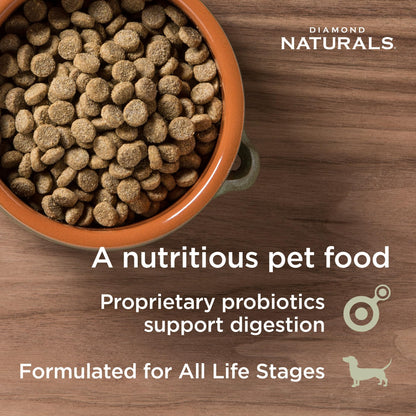 Diamond Naturals Adult Dry Dog Food, Lamb Meal & Rice, 40lb