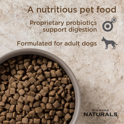 Diamond Naturals Adult Dry Dog Food, Lamb Meal & Rice, 40lb