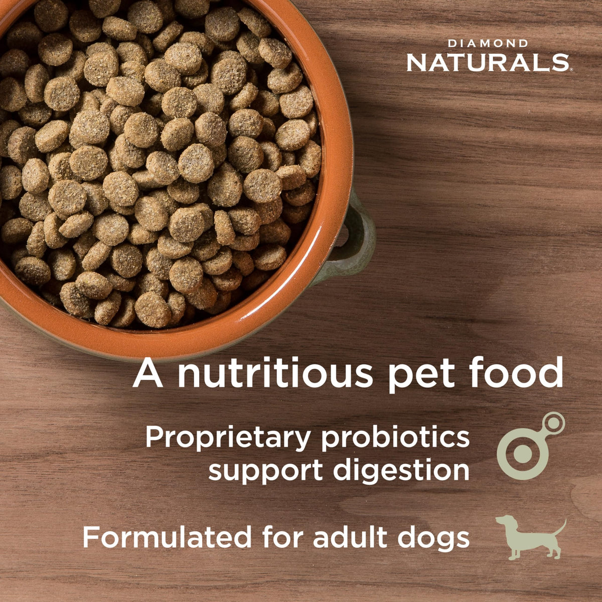 Diamond Naturals Adult Dry Dog Food, Lamb Meal & Rice, 40lb