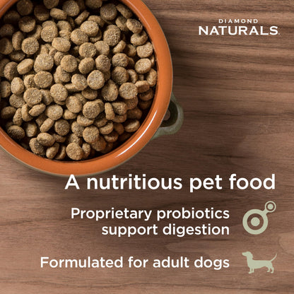 Diamond Naturals Adult Dry Dog Food, Lamb Meal & Rice, 40lb
