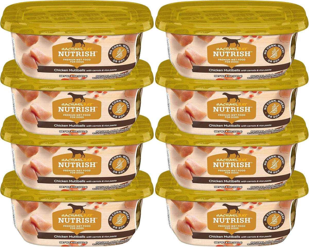 Nutrish Hearty Beef Stew Wet Dog Food, 8 oz. Tub (Pack of 8) (Rachael Ray)